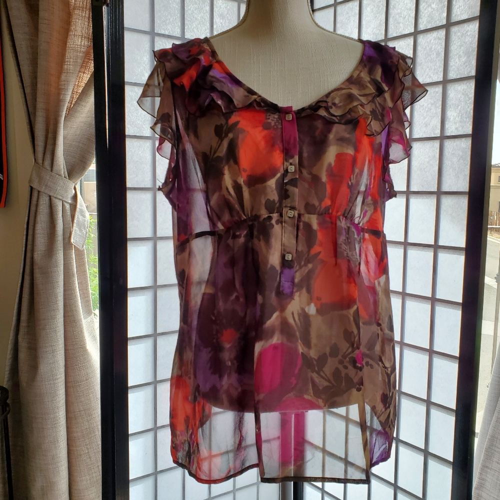Floral Sheer Top